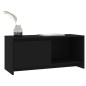 vidaXL Mueble para TV madera contrachapada negro 90x35x40 cm vidaXL Mueble para TV madera contrachapada negro 90x35x40 cm