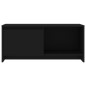 vidaXL Mueble para TV madera contrachapada negro 90x35x40 cm vidaXL Mueble para TV madera contrachapada negro 90x35x40 cm