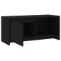 vidaXL Mueble para TV madera contrachapada negro 90x35x40 cm vidaXL Mueble para TV madera contrachapada negro 90x35x40 cm