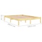 vidaXL Estructura de cama madera maciza de pino 160x200 cm vidaXL Estructura de cama madera maciza de pino 160x200 cm