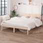 vidaXL Estructura de cama de madera maciza de pino gris 160x200 cm vidaXL Estructura de cama de madera maciza de pino gris 160x200 cm