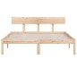 vidaXL Estructura de cama de madera maciza de pino gris 160x200 cm vidaXL Estructura de cama de madera maciza de pino gris 160x200 cm