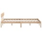 vidaXL Estructura de cama de madera maciza de pino gris 160x200 cm vidaXL Estructura de cama de madera maciza de pino gris 160x200 cm