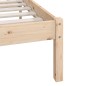 vidaXL Estructura de cama de madera maciza de pino gris 160x200 cm vidaXL Estructura de cama de madera maciza de pino gris 160x200 cm