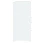 vidaXL Aparador de madera contrachapada blanco brillante 91x29,5x65 cm vidaXL Aparador de madera contrachapada blanco brillante 91x29,5x65 cm