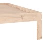 vidaXL Estructura de cama de matrimonio madera maciza 135x190 cm vidaXL Estructura de cama de matrimonio madera maciza 135x190 cm