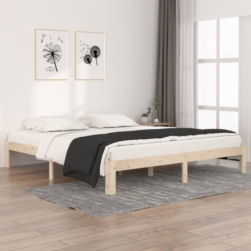 vidaXL Estructura de cama madera maciza 180x200 cm vidaXL Estructura de cama madera maciza 180x200 cm
