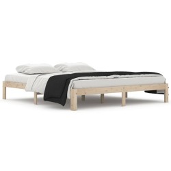 vidaXL Estructura de cama madera maciza 180x200 cm