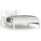 vidaXL Estructura de cama madera maciza de pino blanco 90x190 cm vidaXL Estructura de cama madera maciza de pino blanco 90x190 cm