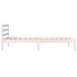 vidaXL Estructura de cama madera maciza de pino blanco 90x190 cm vidaXL Estructura de cama madera maciza de pino blanco 90x190 cm