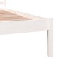 vidaXL Estructura de cama madera maciza de pino blanco 90x190 cm vidaXL Estructura de cama madera maciza de pino blanco 90x190 cm