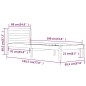 vidaXL Estructura de cama madera maciza de pino blanco 90x190 cm vidaXL Estructura de cama madera maciza de pino blanco 90x190 cm