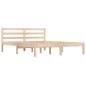 vidaXL Estructura de cama de madera maciza de pino 140x190 cm vidaXL Estructura de cama de madera maciza de pino 140x190 cm