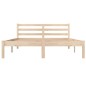 vidaXL Estructura de cama de madera maciza de pino 140x190 cm vidaXL Estructura de cama de madera maciza de pino 140x190 cm