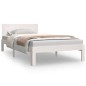 vidaXL Estructura de cama madera maciza de pino blanco 100x200 cm vidaXL Estructura de cama madera maciza de pino blanco 100x200 cm