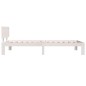 vidaXL Estructura de cama madera maciza de pino blanco 100x200 cm vidaXL Estructura de cama madera maciza de pino blanco 100x200 cm