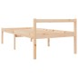 vidaXL Cama de personas mayores madera maciza de pino 75x190 cm vidaXL Cama de personas mayores madera maciza de pino 75x190 cm
