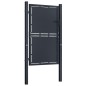 vidaXL Puerta de jardín de acero gris antracita 100x150 cm vidaXL Puerta de jardín de acero gris antracita 100x150 cm
