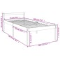 vidaXL Cama de personas mayores madera maciza de pino 75x190 cm vidaXL Cama de personas mayores madera maciza de pino 75x190 cm