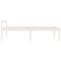 vidaXL Cama para personas mayores madera maciza pino blanca 100x200 cm vidaXL Cama para personas mayores madera maciza pino blanca 100x200 cm