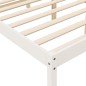 vidaXL Cama para personas mayores madera maciza pino blanca 100x200 cm vidaXL Cama para personas mayores madera maciza pino blanca 100x200 cm