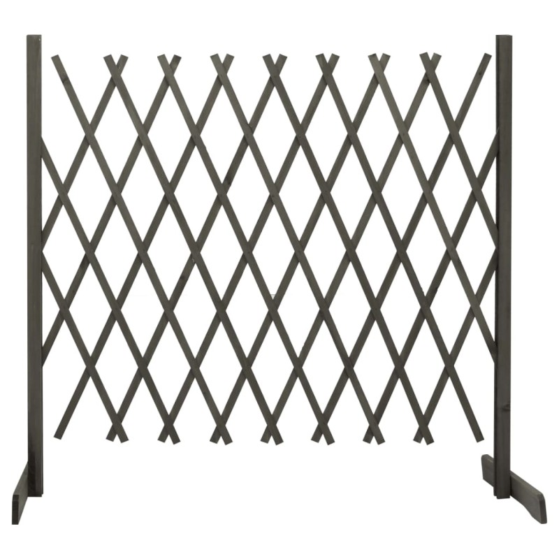vidaXL Valla de jardín enrejada madera maciza de abeto gris 180x100 cm vidaXL Valla de jardín enrejada madera maciza de abeto gris 180x100 cm
