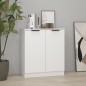 vidaXL Aparador de madera contrachapada blanco 60x30x70 cm
