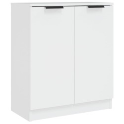 vidaXL Aparador de madera contrachapada blanco 60x30x70 cm