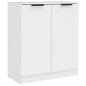 vidaXL Aparador de madera contrachapada blanco 60x30x70 cm