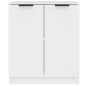 vidaXL Aparador de madera contrachapada blanco 60x30x70 cm