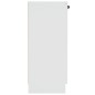 vidaXL Aparador de madera contrachapada blanco 60x30x70 cm