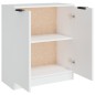 vidaXL Aparador de madera contrachapada blanco 60x30x70 cm