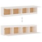 vidaXL Armario de pared 2 uds madera maciza de pino blanco 80x30x35 cm vidaXL Armario de pared 2 uds madera maciza de pino blanco 80x30x35 cm