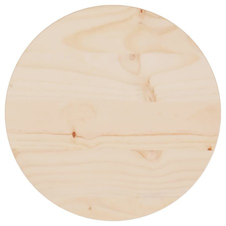 vidaXL Superficie de mesa madera maciza de pino Ø30x2,5 cm