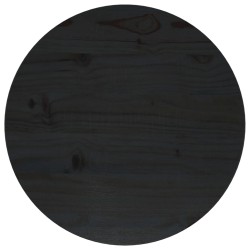 vidaXL Superficie de mesa madera maciza de pino negro Ø40x2,5 cm