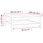 vidaXL Mesa de centro de madera maciza de pino 100x100x40 cm vidaXL Mesa de centro de madera maciza de pino 100x100x40 cm