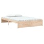 vidaXL Estructura de cama madera maciza 120x190 cm vidaXL Estructura de cama madera maciza 120x190 cm