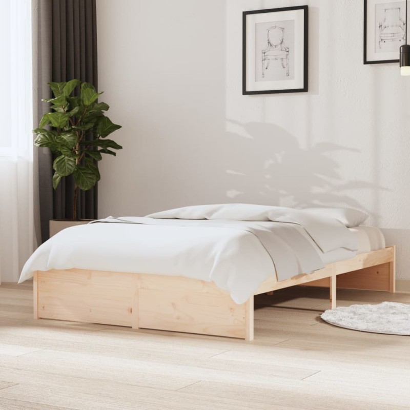 vidaXL Estructura de cama madera maciza 120x200 cm vidaXL Estructura de cama madera maciza 120x200 cm
