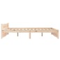vidaXL Estructura de cama de madera maciza 140x190 cm vidaXL Estructura de cama de madera maciza 140x190 cm