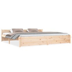vidaXL Estructura de cama madera maciza 200x200 cm