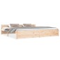 vidaXL Estructura de cama madera maciza 200x200 cm vidaXL Estructura de cama madera maciza 200x200 cm