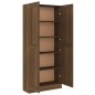 vidaXL Estantería madera contrachapada roble marrón 82,5x30,5x185,5 cm vidaXL Estantería madera contrachapada roble marrón 82,5x30,5x185,5 cm