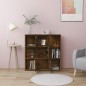 vidaXL Estantería madera contrachapada color roble ahumado 90x30x90 cm vidaXL Estantería madera contrachapada color roble ahumado 90x30x90 cm