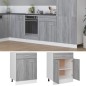 vidaXL Armario inferior de cocina madera ingeniería gris 60x46x81,5 cm vidaXL Armario inferior de cocina madera ingeniería gris 60x46x81,5 cm