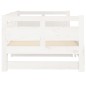vidaXL Sofá cama extraíble madera maciza de pino blanco 2x(80x200) cm
