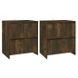 vidaXL Aparadores 2 uds madera de ingeniería roble ahumado 70x41x75 cm vidaXL Aparadores 2 uds madera de ingeniería roble ahumado 70x41x75 cm