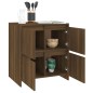 vidaXL Aparadores 2 uds madera de ingeniería marrón roble 70x41x75 cm vidaXL Aparadores 2 uds madera de ingeniería marrón roble 70x41x75 cm