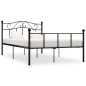 vidaXL Estructura de cama de metal negro 120x200 cm vidaXL Estructura de cama de metal negro 120x200 cm