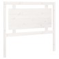 vidaXL Cabecero de cama madera maciza de pino blanco 105,5x4x100 cm vidaXL Cabecero de cama madera maciza de pino blanco 105,5x4x100 cm