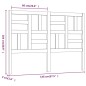 vidaXL Cabecero de cama madera maciza de pino 146x4x104 cm vidaXL Cabecero de cama madera maciza de pino 146x4x104 cm
